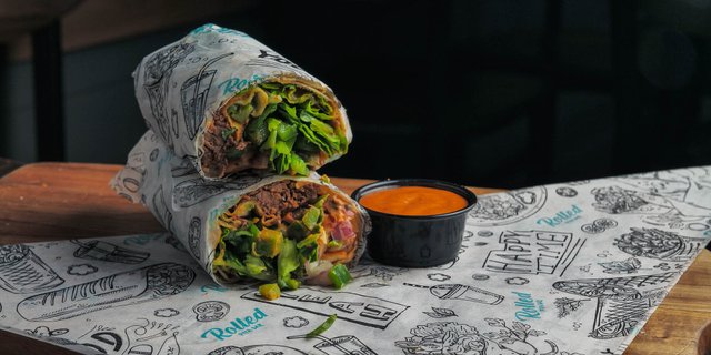 Beef Barbacoa Pita Wrap