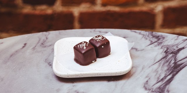 Salted Dark Chocolate Dipped Caramel