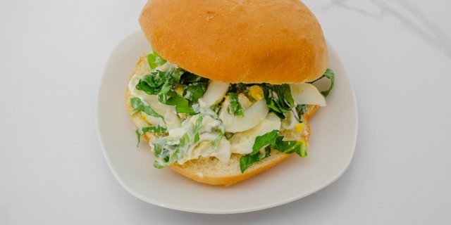 Egg Salad Brioche Panini