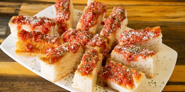 Traditional Marinara Focaccia Strip Platter