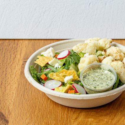 chopped salad w/ cauliflower