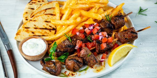 Steak Souvlaki Skewers
