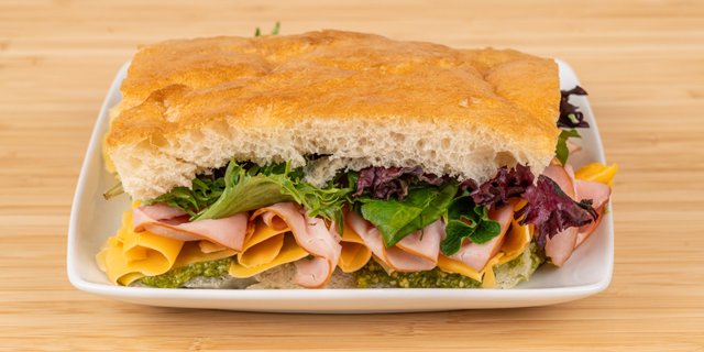 Ham Focaccia Sandwich