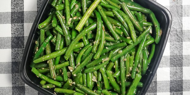 Steamed Green Beans Tray