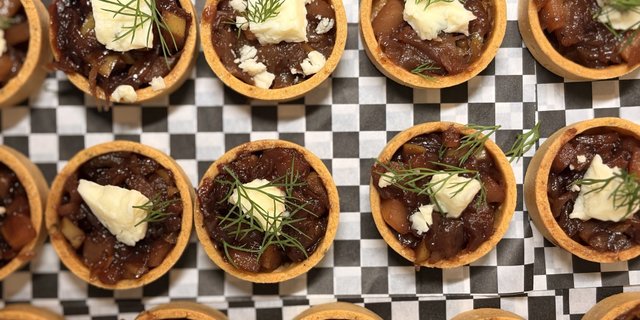 Pear & Onion Tarts