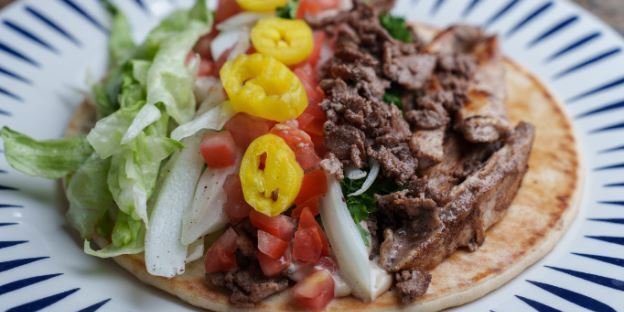 Beef & Chicken Shawarma Sandwich