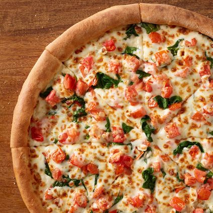 Original Fresh Spinach & Tomato Alfredo Pizza