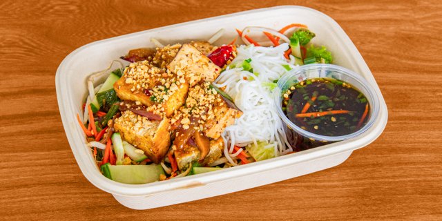 Lemongrass Tofu Vermicelli Noodles