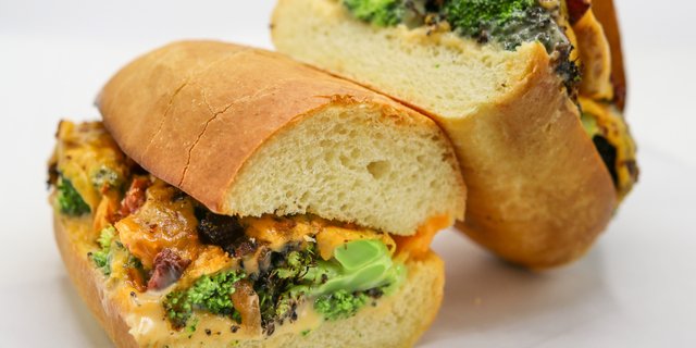 Broccoli Cheddar Melt Sandwich