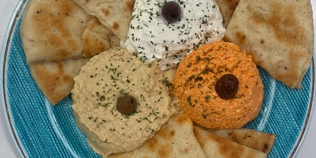 Trio Greek Spreads W/ Pita