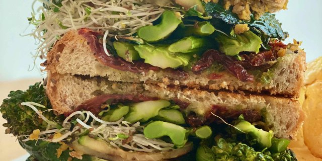 Grilled Vegan Vegetable Sandwich