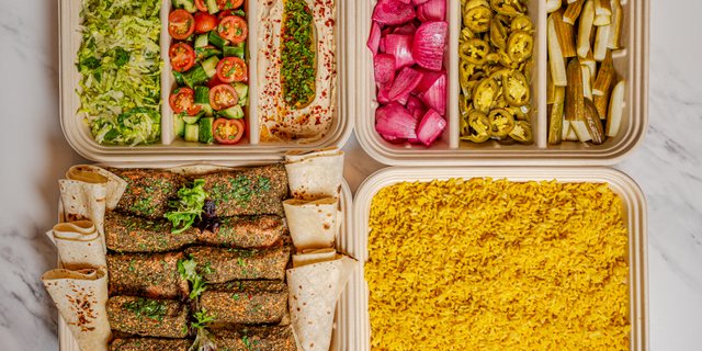 Za'atar Salmon Combo Platter