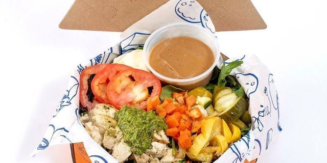 Grilled Chicken Mozzarella w/ Mixed Green Salad