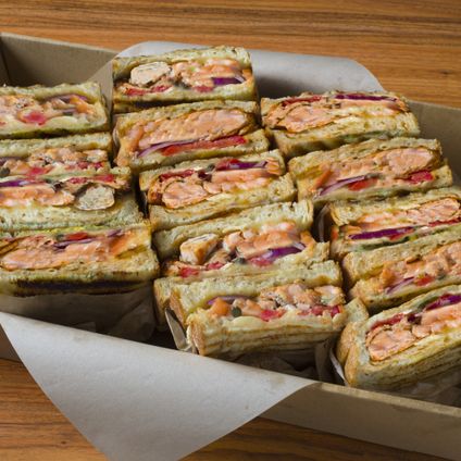 Salmon & Brie Panini Tray