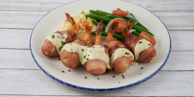 Stuffed Shrimp Enbrochettes