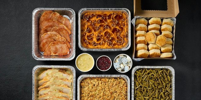 Turkey & Dressing & Sugar Ham Buffet w/ Two Sides