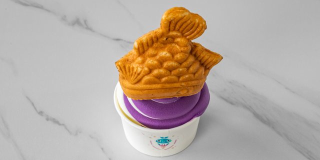 Upside Down Cream Cheese & Ube