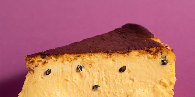 Mango & Passion Fruit Basque Cheesecake