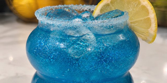 Blue Glitter Sparkles Juice