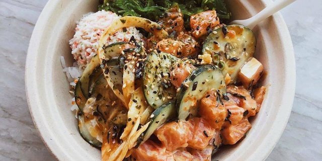 House Salmon Poke Bowl