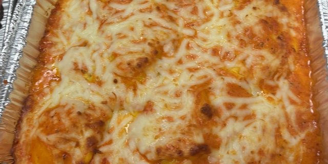 Baked Ravioli in Pink Sauce
