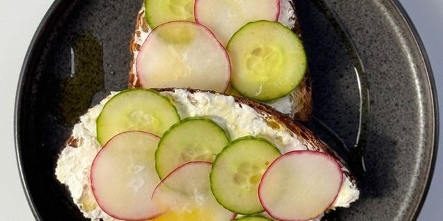 Feta & Garden Veg Toast