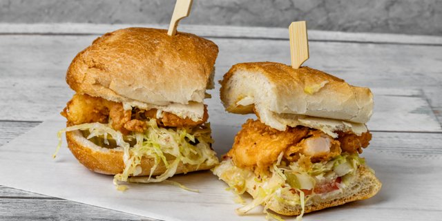 Fried Shrimp Po-Boy Platter