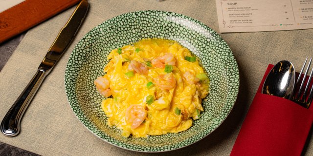 Shrimp Soft-Scrambled Egg
