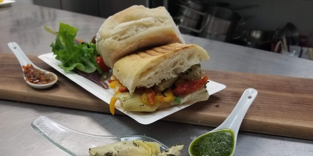 Vegan Green Peace Panini
