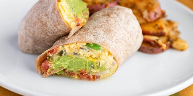Veggie Egg Breakfast Burritos
