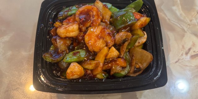 Shrimp w/ Garlic Sauce Tray