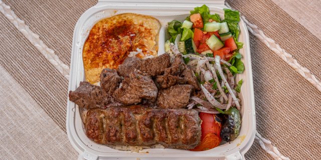 Steak & Lamb Kebabs Combo