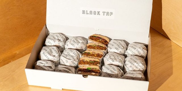 Black Bean Burger Tray