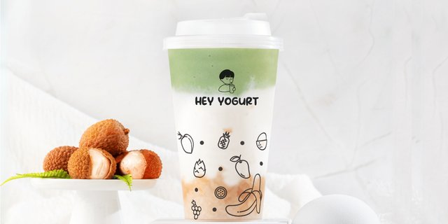 Matcha & Lychee Yogurt Smoothie