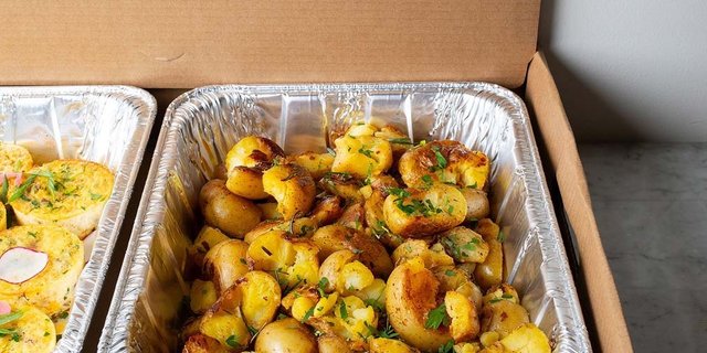 Smashed Potatoes for Breakfast