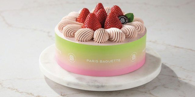 Strawberry Matcha Cake