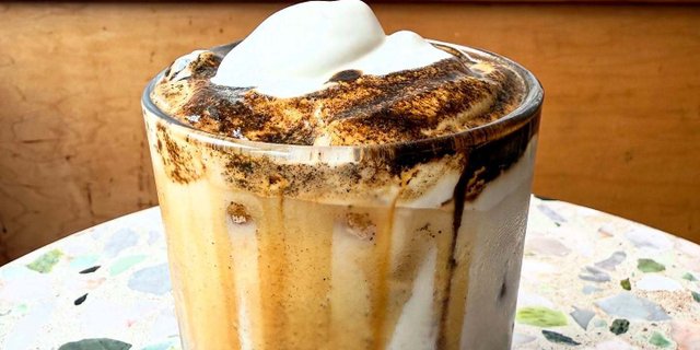 Black Sesame Dopo Panna Latte