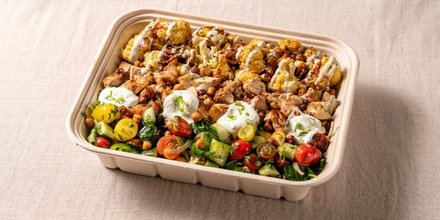 Cauliflower Shawarma Chicken Tray