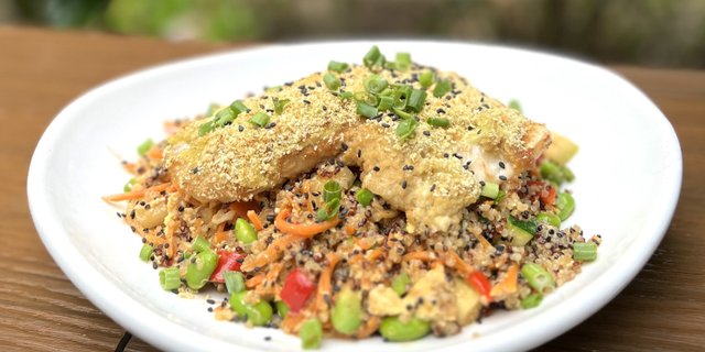 Ginger-Wasabi Crusted Haddock