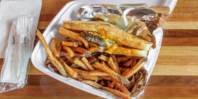 Half-Pound Frisco Melt & Fries Boxed Lunch