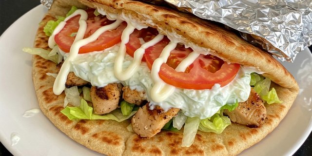 Char Chicken Pita Sandwich