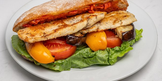 Grilled Chicken Ciabatta Sandwich