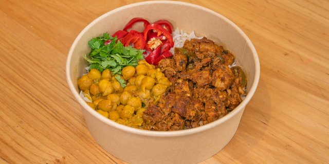 Spicy Curry Leaf Chicken Bowl