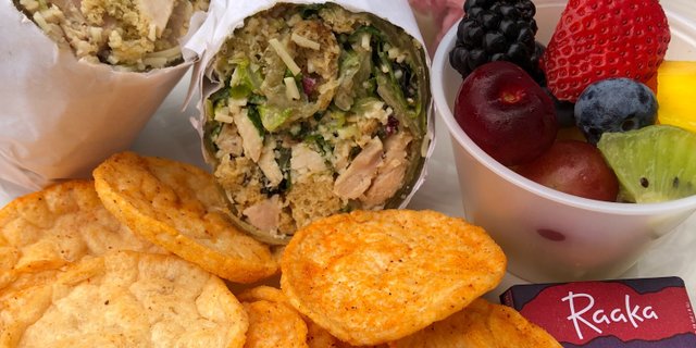 Chicken Caesar Wrap Boxed Meal