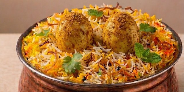 Egg Basmati Biryani