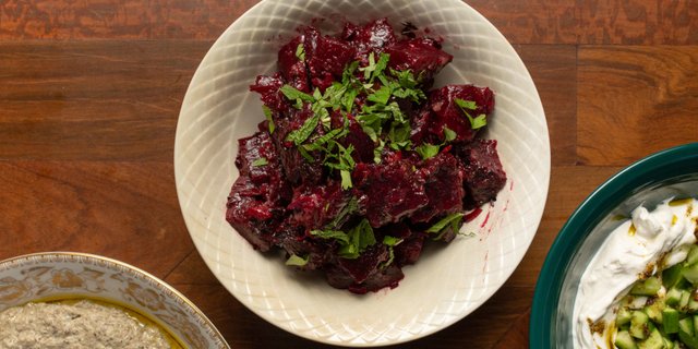 Marinated Charred Beets