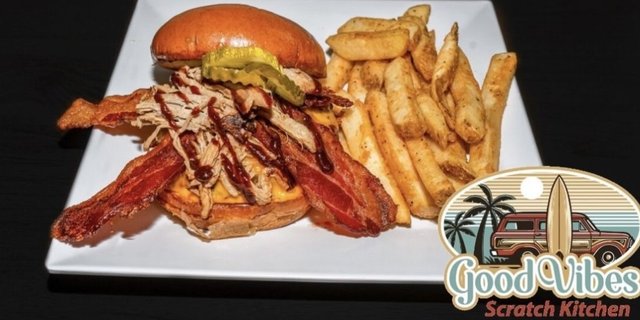 Good Vibes Burger Tray