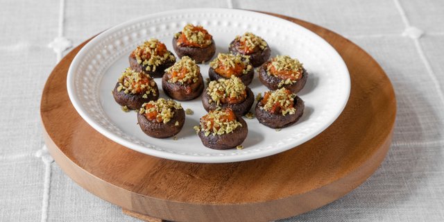 Vegan Stuffed Mushrooms