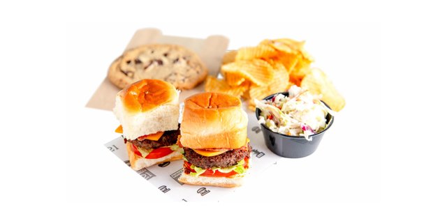 Bacon Cheesy Sliders Boxed Lunch