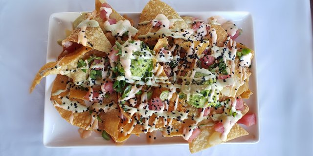 Poke Ahi Tuna Nachos